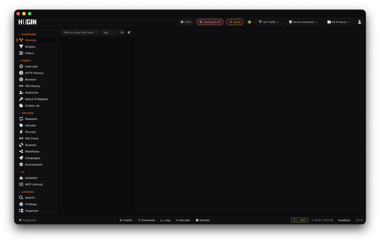 The Files library of payload files with labels and tags